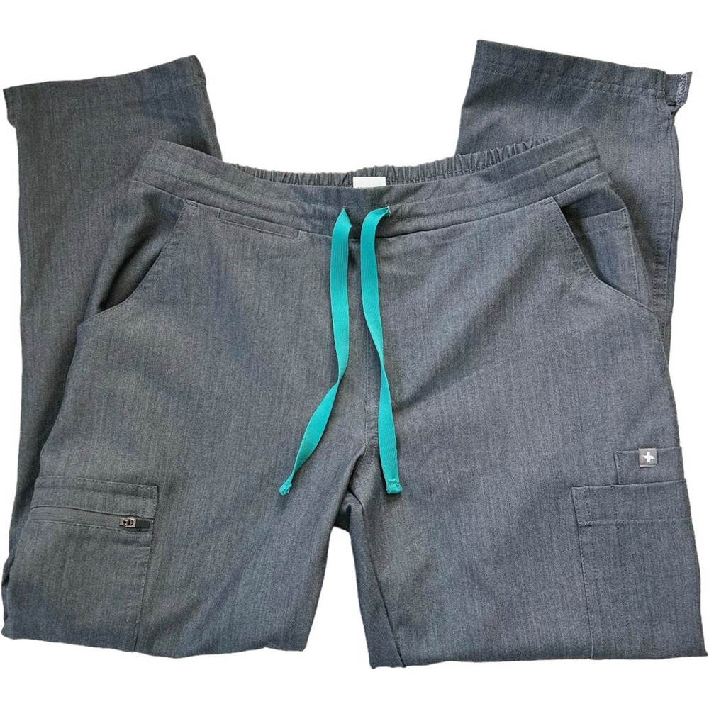 Figs Yola Graphite Cargo Scrub Pants Women’s XXS NEW